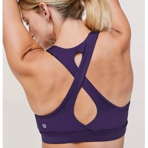 Lululemon Time To Sweat Sports Bra Dark Court Purple | SIZE: 6